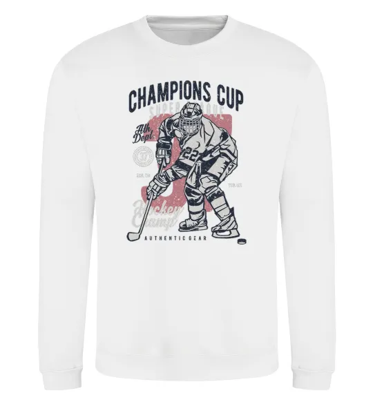 Свитшот Champions Cup Hockey Белый фото
