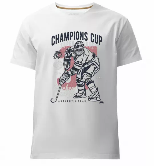 Чоловіча преміум футболка Champions Cup Hockey Білий фото