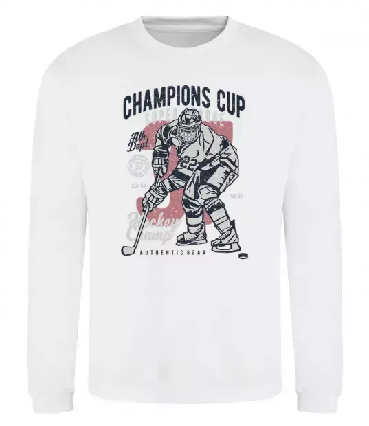 Свитшот Champions Cup Hockey Белый фото