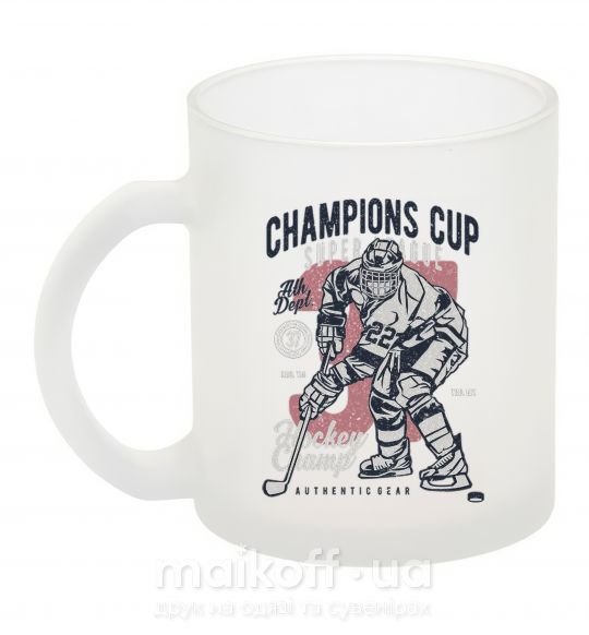 Чашка стеклянная Champions Cup Hockey Фроузен фото
