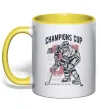 Чашка с цветной ручкой Champions Cup Hockey Лимонный Чашка с цветной ручкой Champions Cup Hockey Лимонный фото