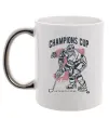Чашка з кольоровою ручкою Champions Cup Hockey Срібло фото