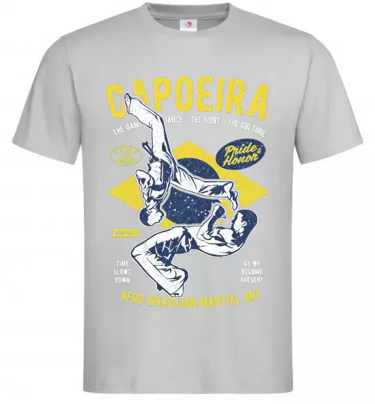 Чоловіча футболка Capoeira Сірий фото