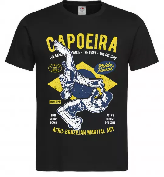 Чоловіча футболка Capoeira Чорний фото