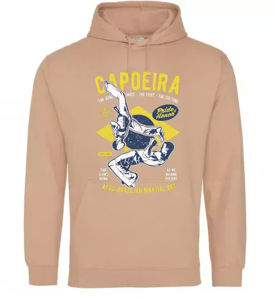 Чоловіча толстовка (худі) Capoeira Пісочний фото
