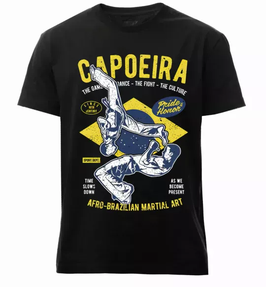 Мужская премиум футболка Capoeira Черный фото