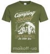 Мужская футболка Camping Society Оливковый фото