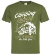 Мужская футболка Camping Society Оливковый Мужская футболка Camping Society Оливковый фото
