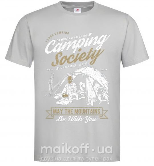 Мужская футболка Camping Society Серый фото