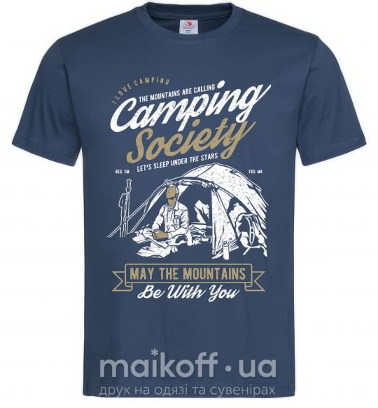 Чоловіча футболка Camping Society Темно-синій фото