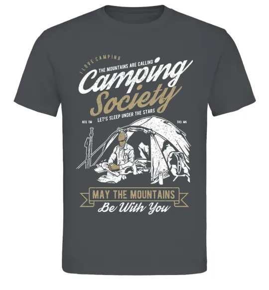 Мужская футболка Camping Society Графит фото