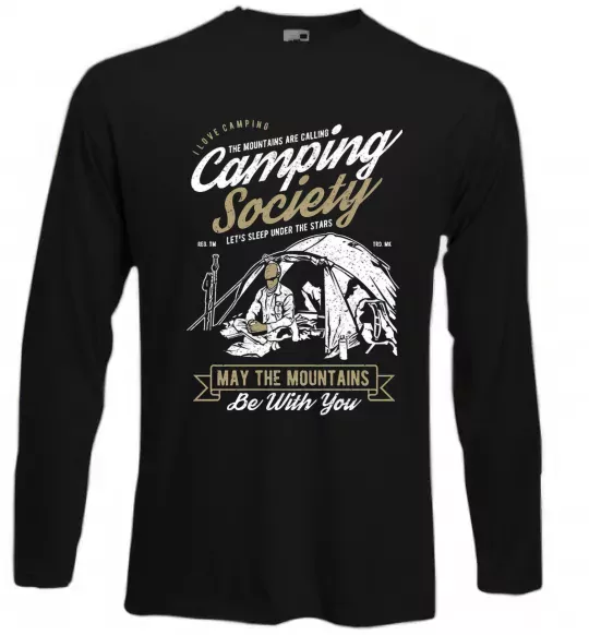 Лонгслив Camping Society Черный фото