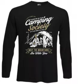 Лонгслив Camping Society Черный фото