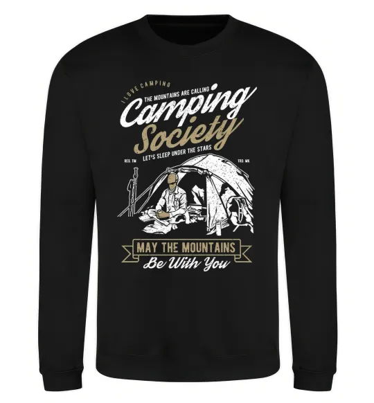 Свитшот Camping Society Черный фото