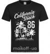 Чоловіча футболка California Malibu Beach Чорний фото