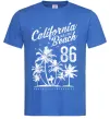 Мужская футболка California Malibu Beach Ярко-синий фото
