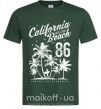 Мужская футболка California Malibu Beach Темно-зеленый фото