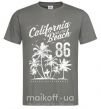 Мужская футболка California Malibu Beach Графит фото