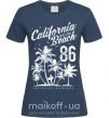 Жіноча футболка California Malibu Beach Темно-синій фото