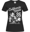 Женская футболка California Malibu Beach Черный фото