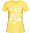 Женская футболка California Malibu Beach Лимонный фото