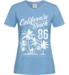 Женская футболка California Malibu Beach Голубой фото