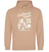 Женская толстовка (худи) California Malibu Beach Песочный Женская толстовка (худи) California Malibu Beach Песочный фото