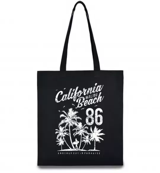 Еко-сумка California Malibu Beach Чорний фото