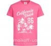 Дитяча футболка California Malibu Beach Яскраво-рожевий фото