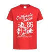 Детская футболка California Malibu Beach Красный фото
