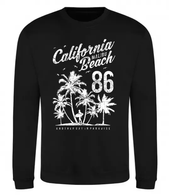 Свитшот California Malibu Beach Черный фото