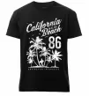 Чоловіча преміум футболка California Malibu Beach Чорний фото