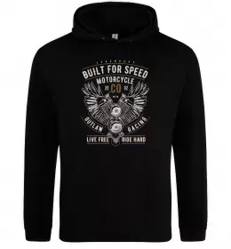 Чоловіча толстовка (худі) Eagle в шоломі Чорний фото