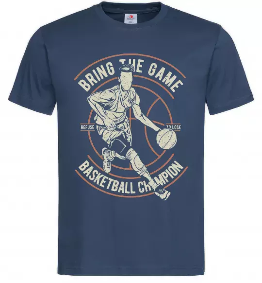 Чоловіча футболка Bring The Game Темно-синій фото