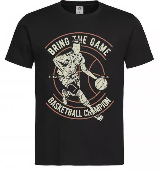Чоловіча футболка Bring The Game Чорний фото