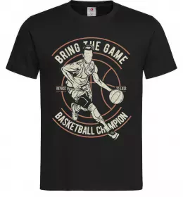 Чоловіча футболка Bring The Game Чорний фото