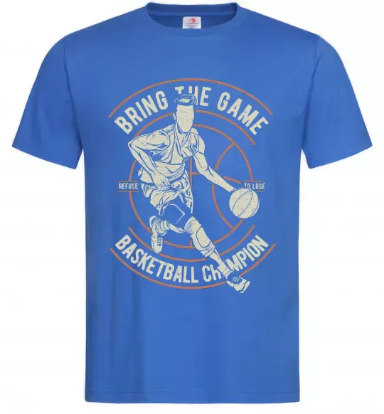 Чоловіча футболка Bring The Game Яскраво-синій фото