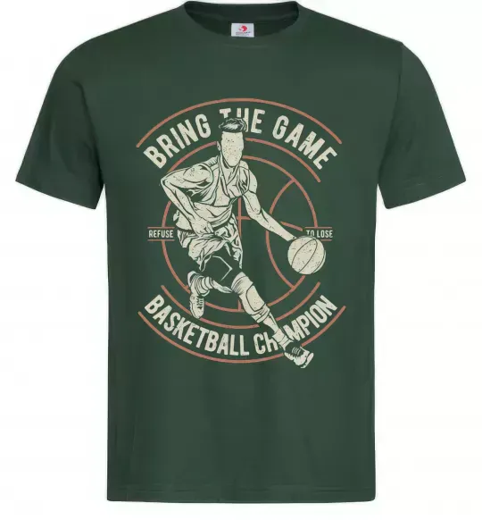 Чоловіча футболка Bring The Game Темно-зелений фото