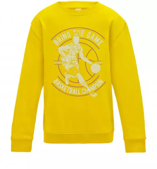 Дитячий світшот Bring The Game Сонячно жовтий фото