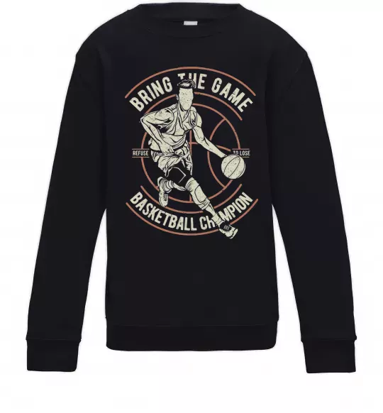 Дитячий світшот Bring The Game Чорний фото