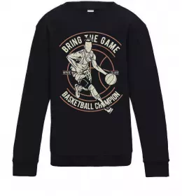Дитячий світшот Bring The Game Чорний фото