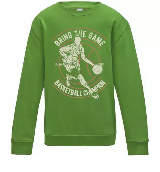 Дитячий світшот Bring The Game Лаймовий фото