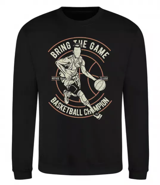 Світшот Bring The Game Чорний фото