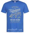 Чоловіча футболка Vintage Speedrace Яскраво-синій фото