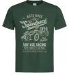 Чоловіча футболка Vintage Speedrace Темно-зелений фото