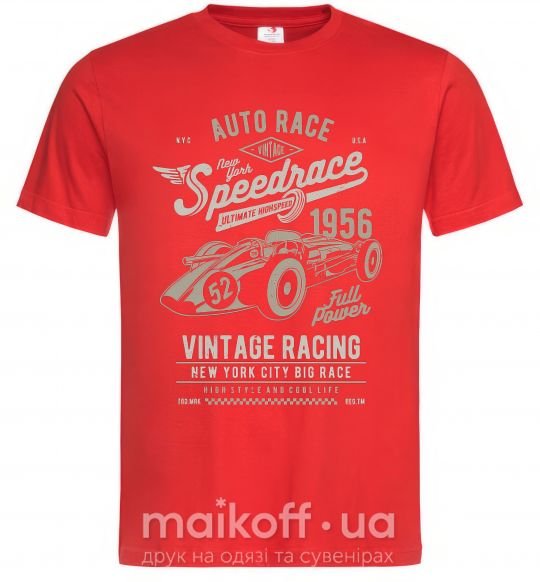 Чоловіча футболка Vintage Speedrace Червоний фото