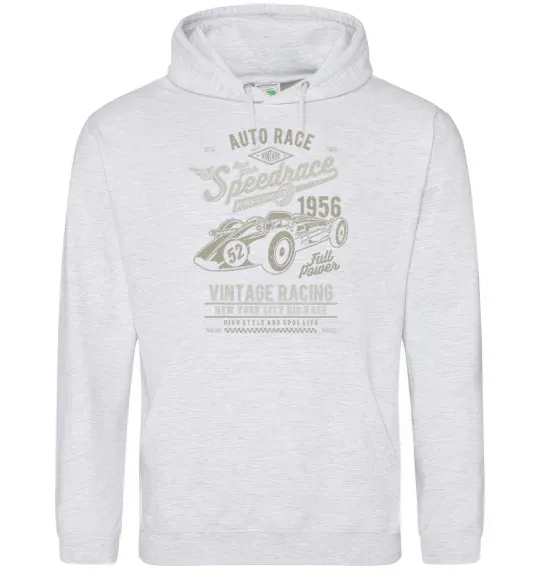 Чоловіча толстовка (худі) Vintage Speedrace Сірий меланж фото