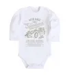 Дитячий бодік Vintage Speedrace Білий фото