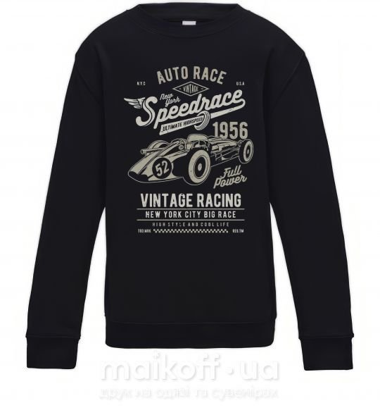 Детский Свитшот Vintage Speedrace Черный фото
