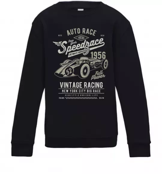 Детский Свитшот Vintage Speedrace Черный фото